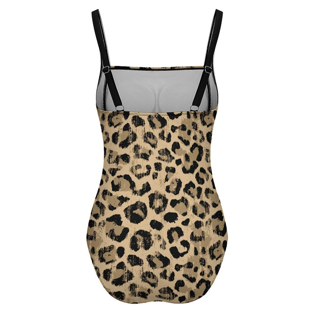 Square-Neck Tummy-Control One-Piece Swimsuit, product view 6