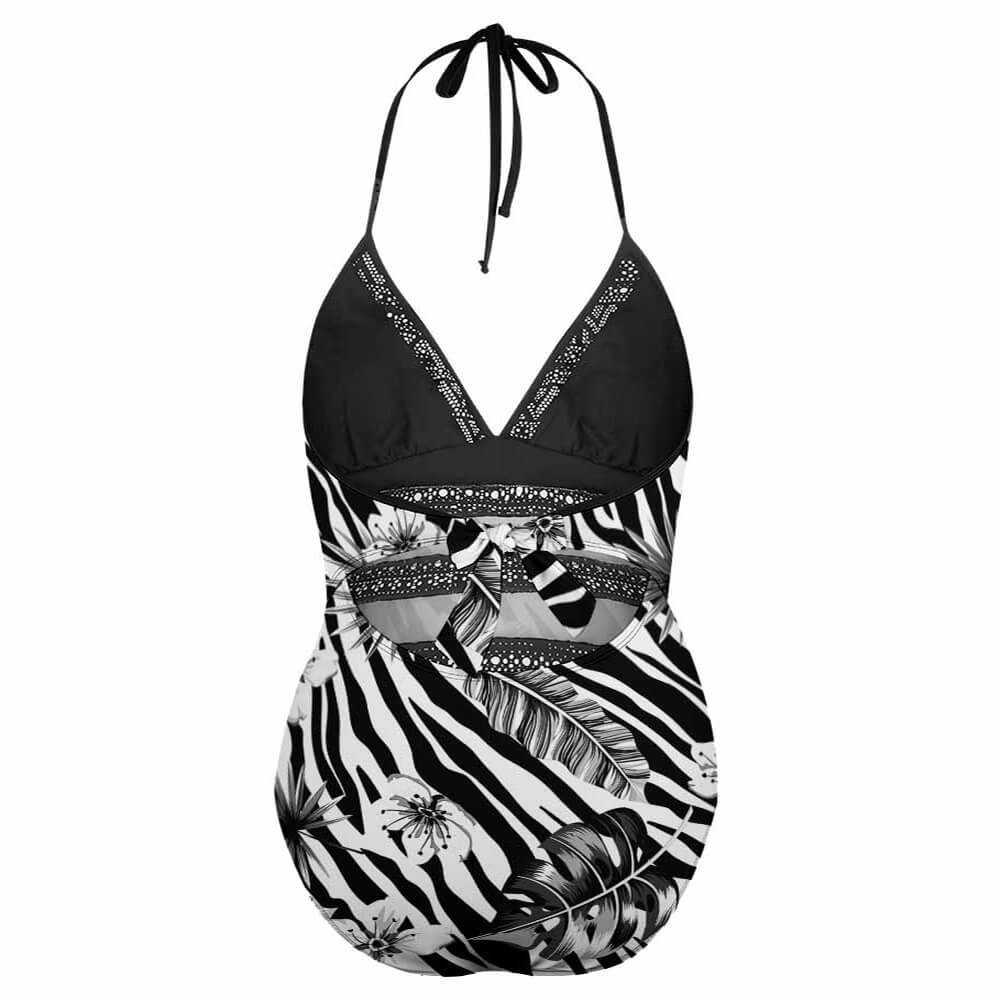 Plus-Size Wrap-Front One-Piece Swimsuit, product view 5