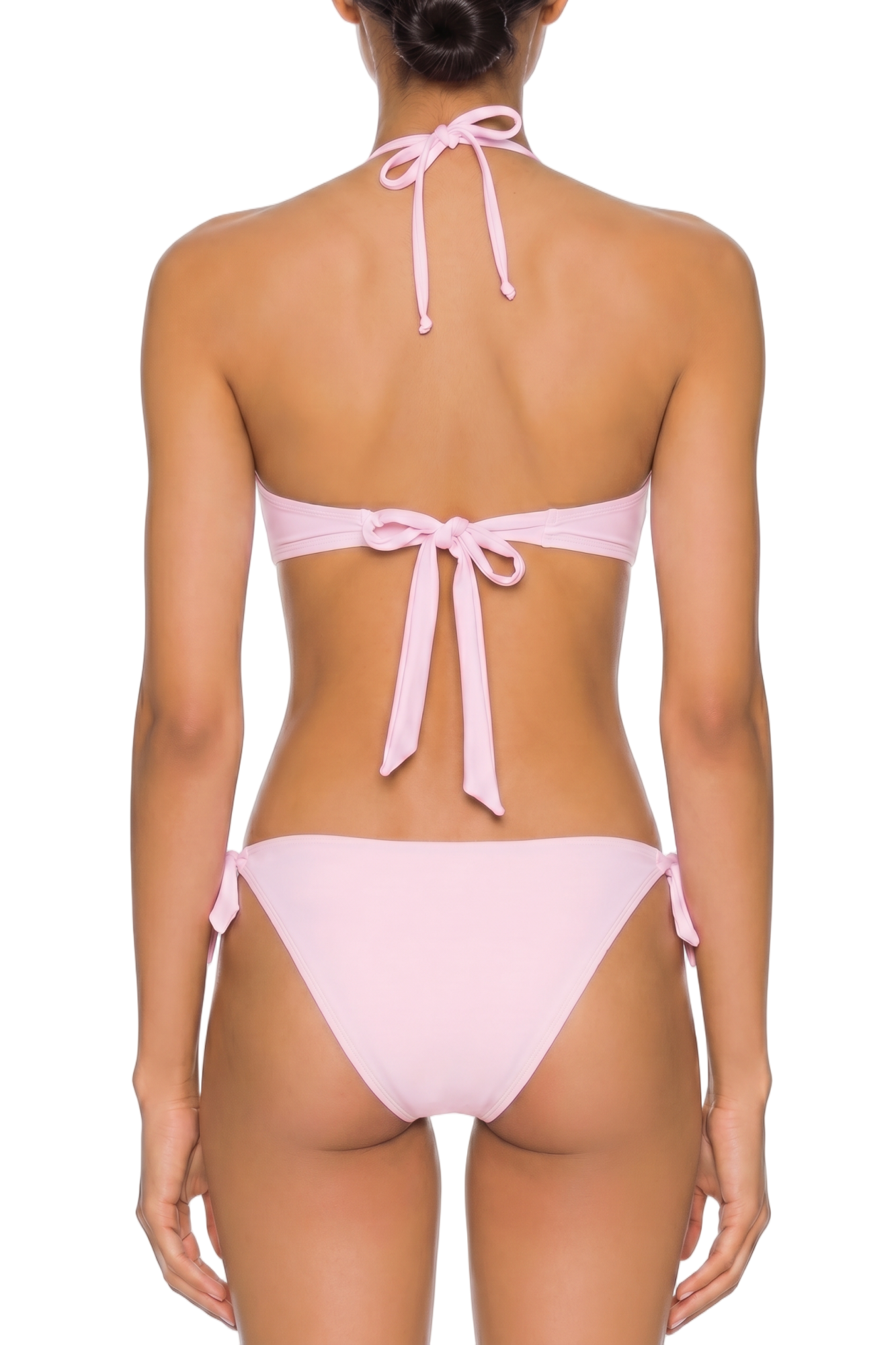 Keyhole Halter Bandeau Bikini Top | SWBKT005