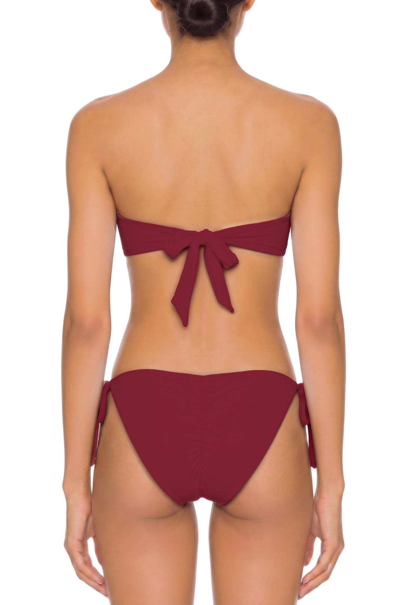 Ruched Back Side-Tie Bikini Bottom | SWBKB006