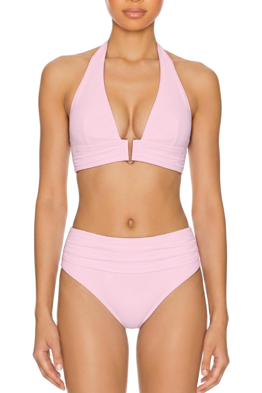Plunge Halter Bikini Top | SWBKT013