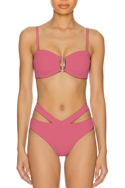 Cutout High-Waist Bikini Bottom | SWBKB017