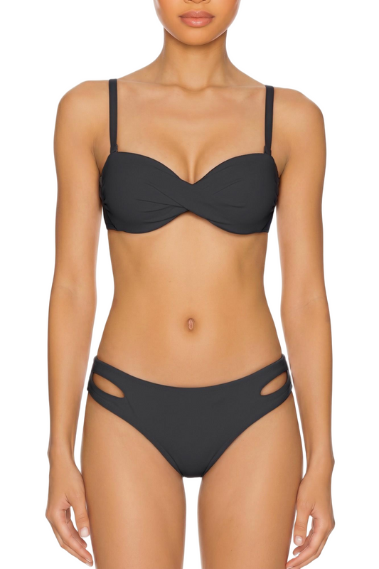 Twist-Front Underwire Bikini Top | SWBKT027