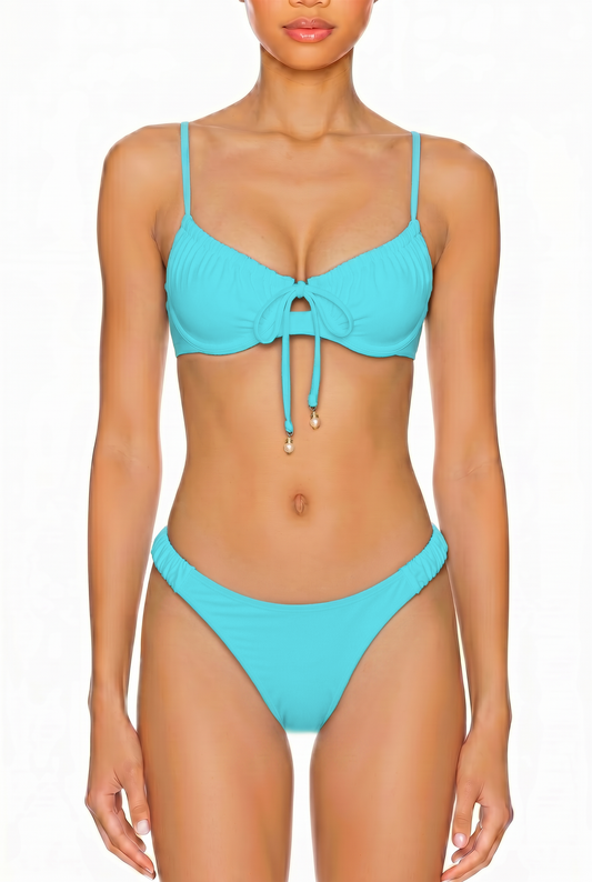 Ruched Waist Bikini Bottom | SWBKB029