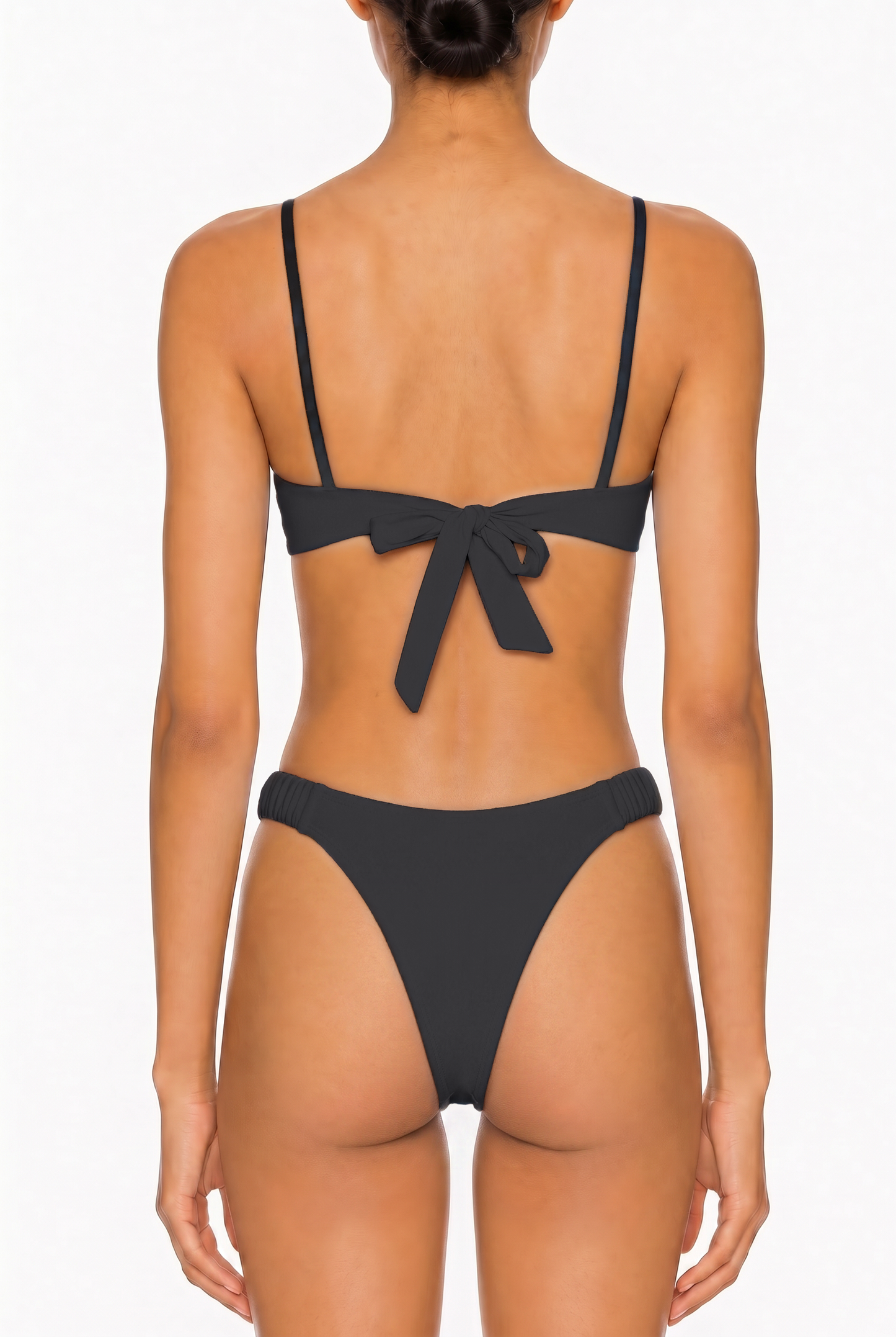 Pearl Tie-Front Bikini Top | SWBKT029