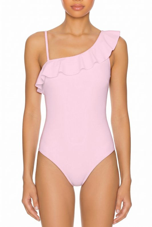 Ruffle One-Shoulder One-Piece | SWOP004