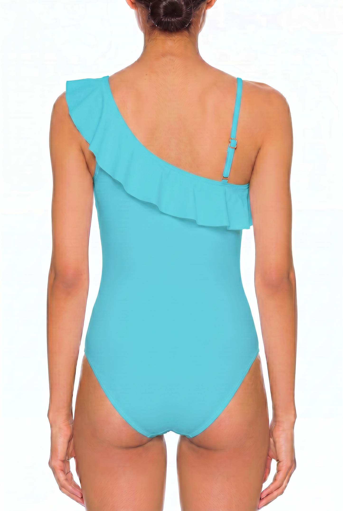 Ruffle One-Shoulder One-Piece | SWOP004