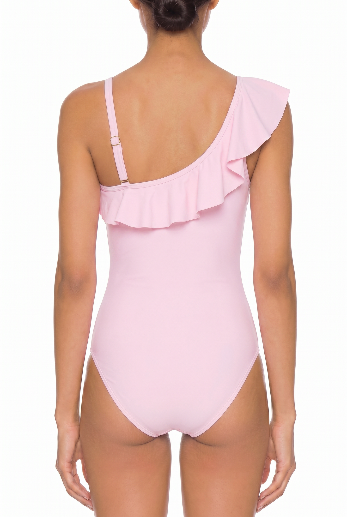 V-Neck Ruffle One-Piece Swimsuit | SWOP006