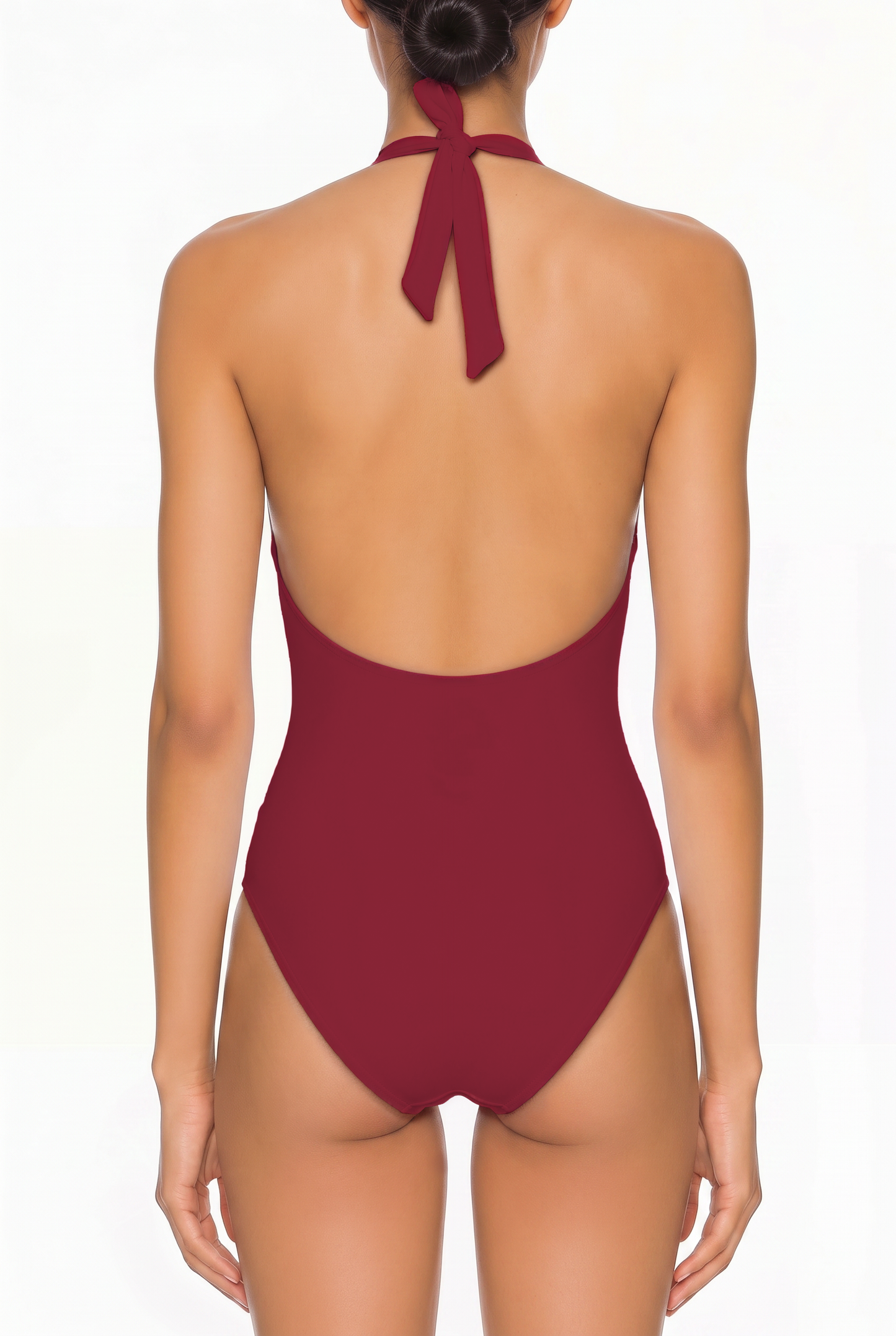 Halter Keyhole One-Piece Swimsuit | SWOP009