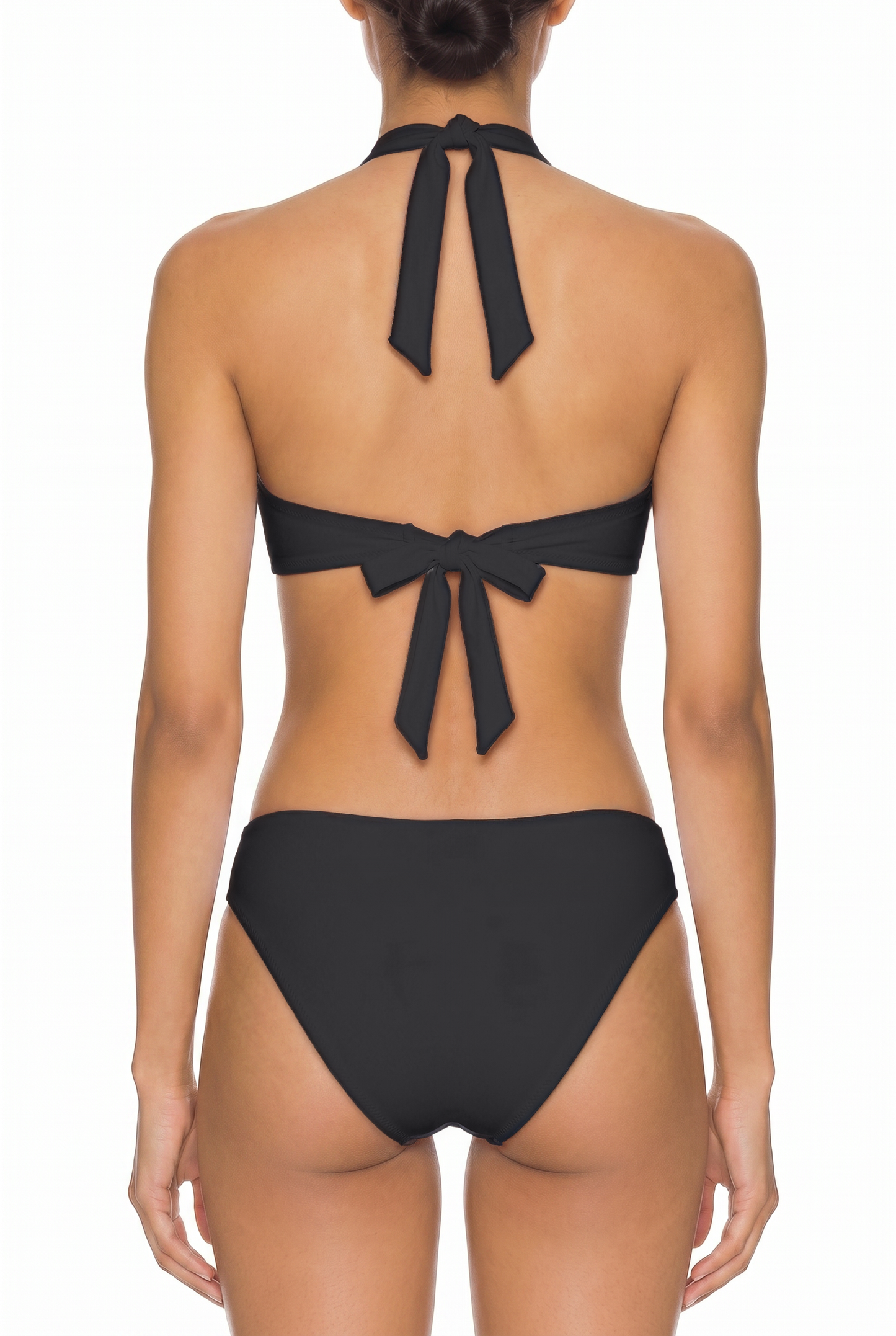 Halter Knot Cutout One-Piece | SWOP012