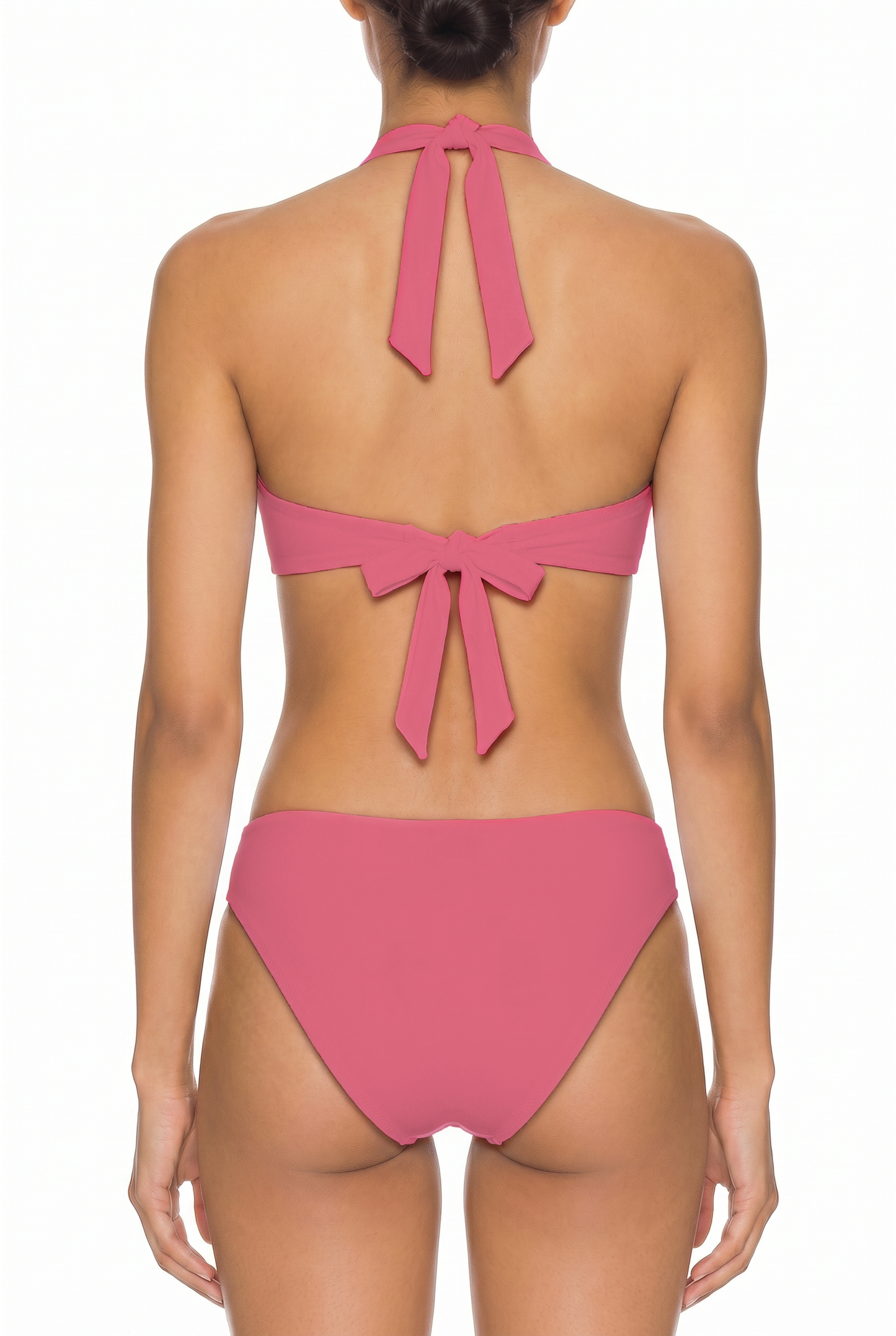 Halter Knot Cutout One-Piece | SWOP012