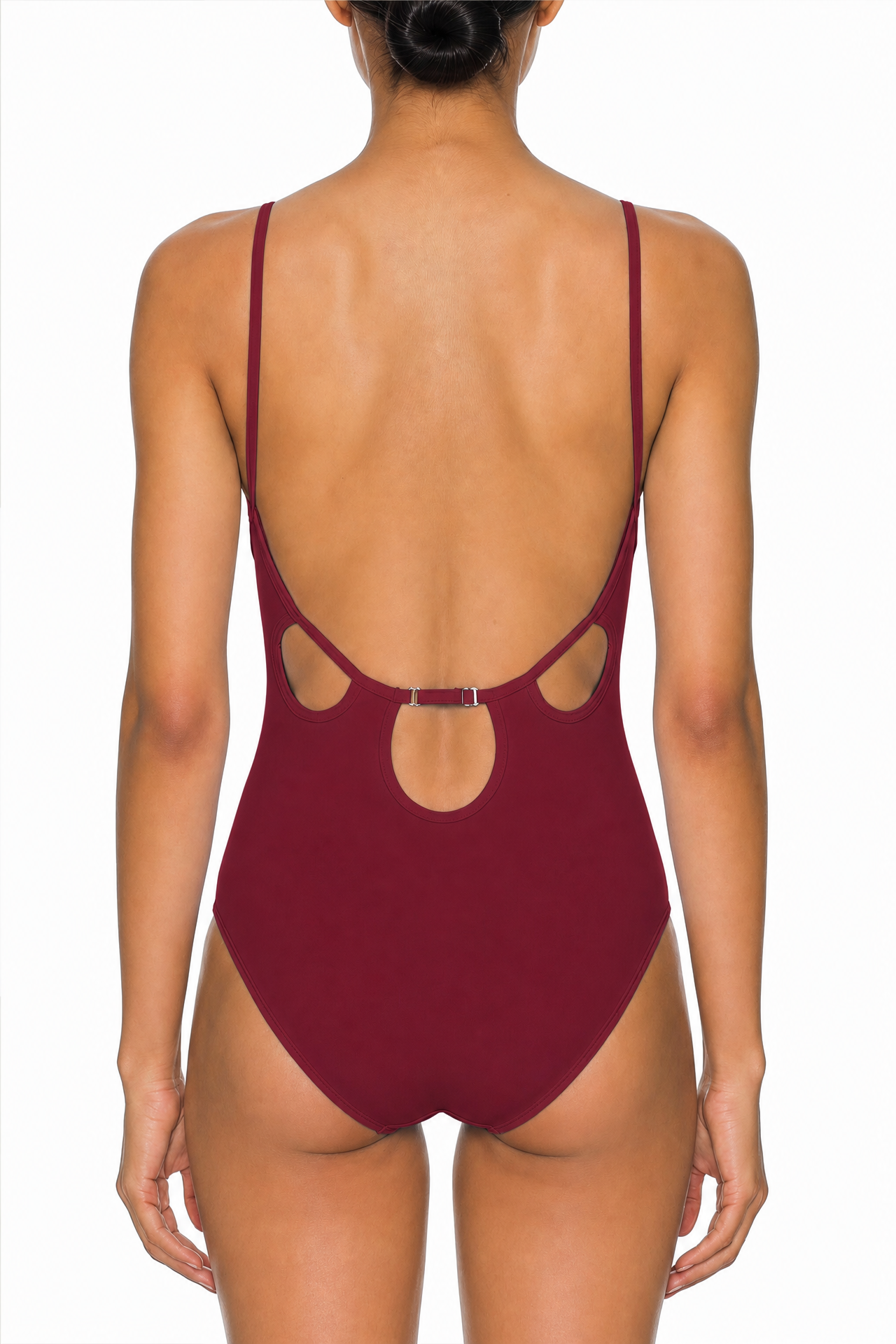 V-Neck Cutout Back One-Piece | SWOP014