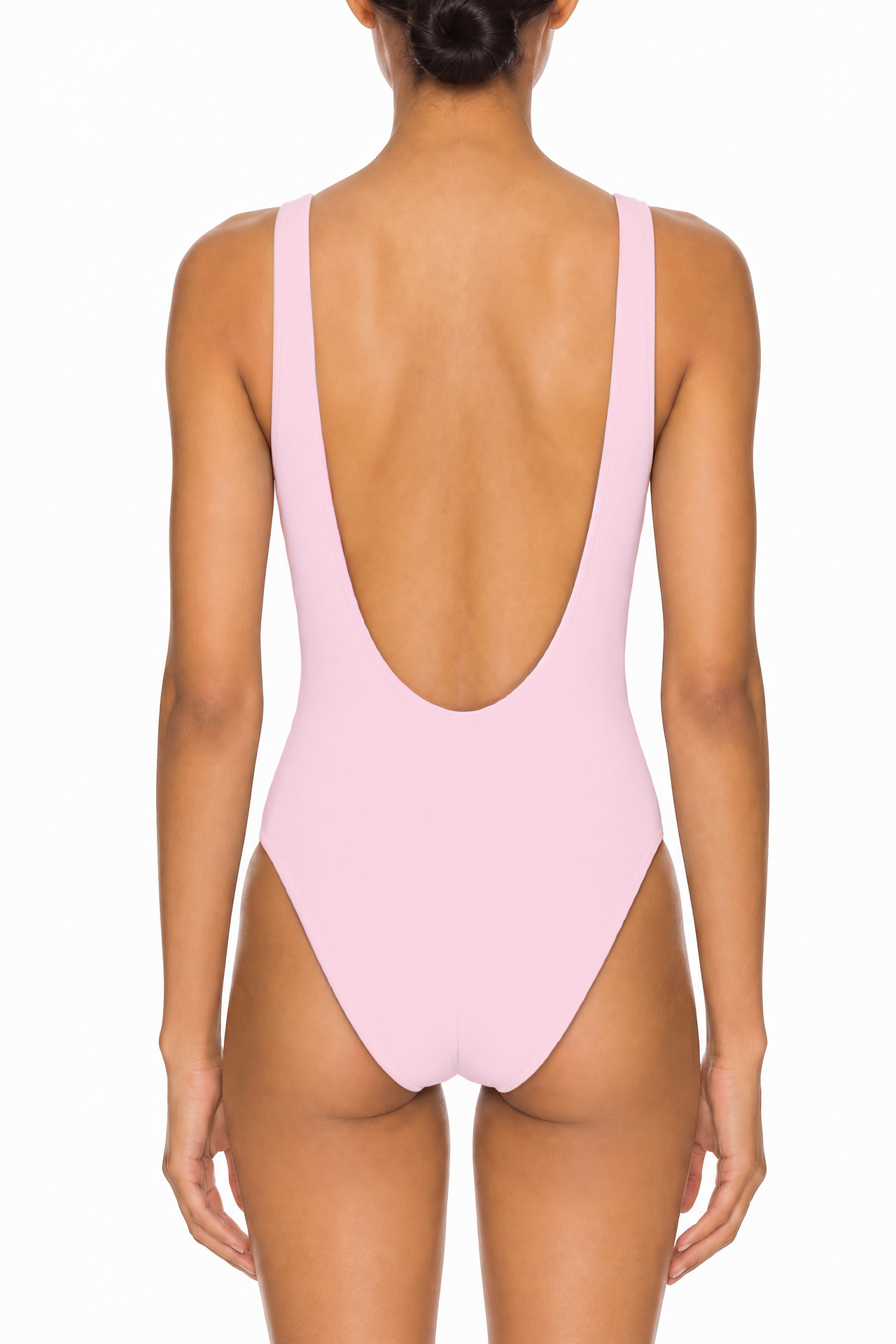 Deep V-Neck Low Back One-Piece | SWOP025
