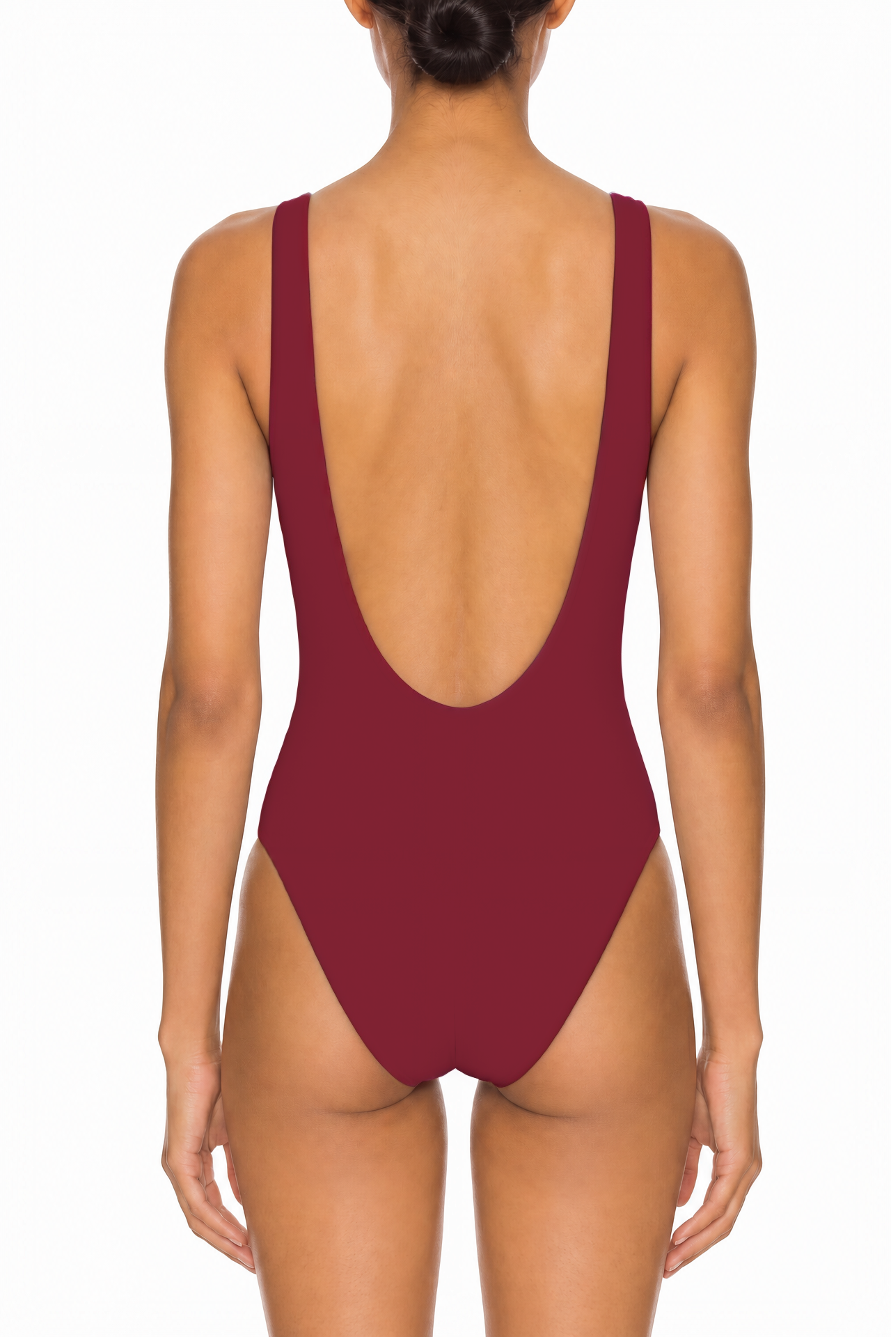 Deep V-Neck Low Back One-Piece | SWOP025
