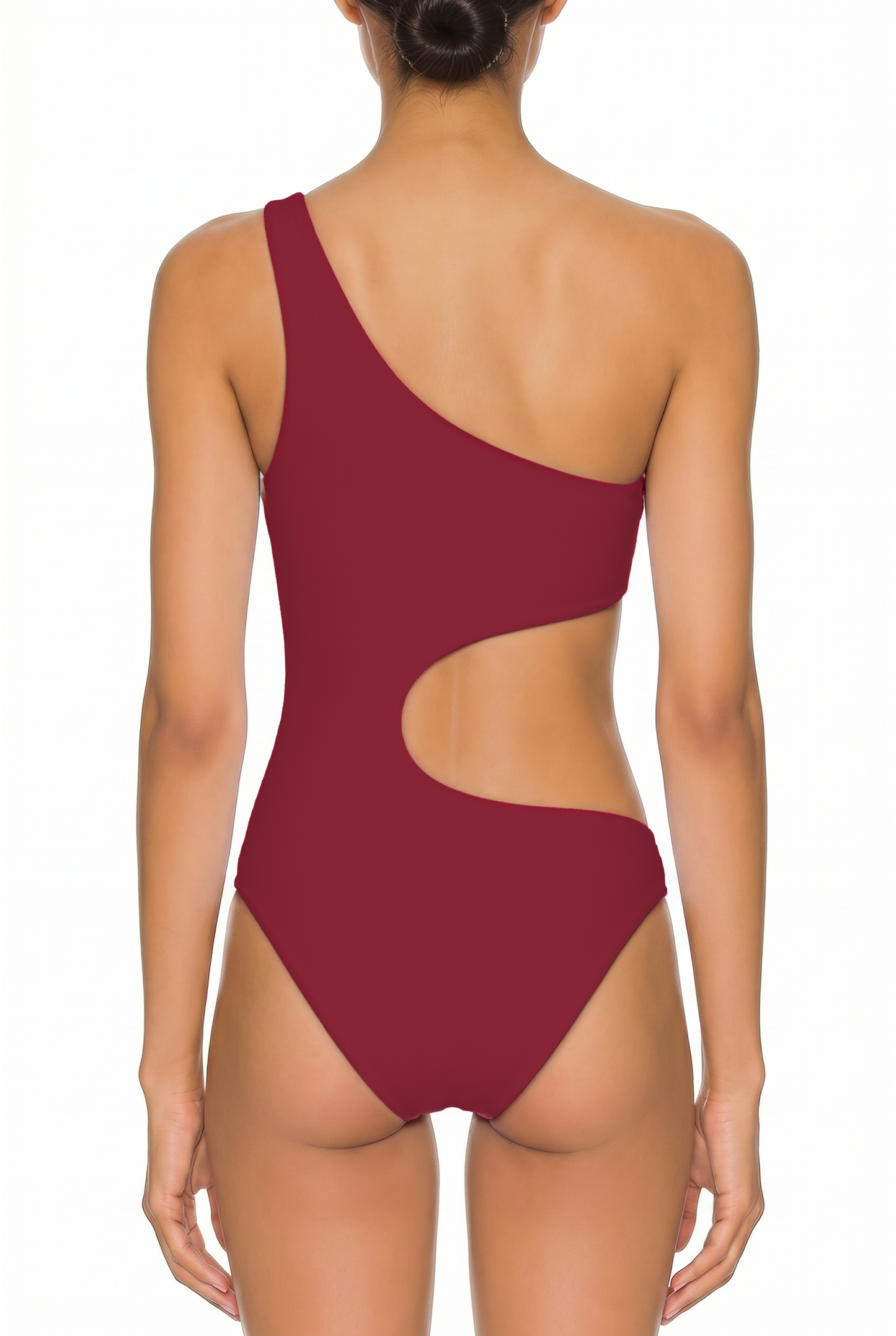 One-Shoulder Cutout Monokini | SWOP028