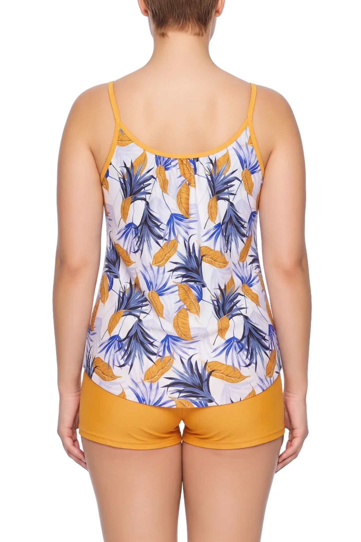 Scoop Neck Camisole Tankini Top with Self-Tie Bow | SWPLT020