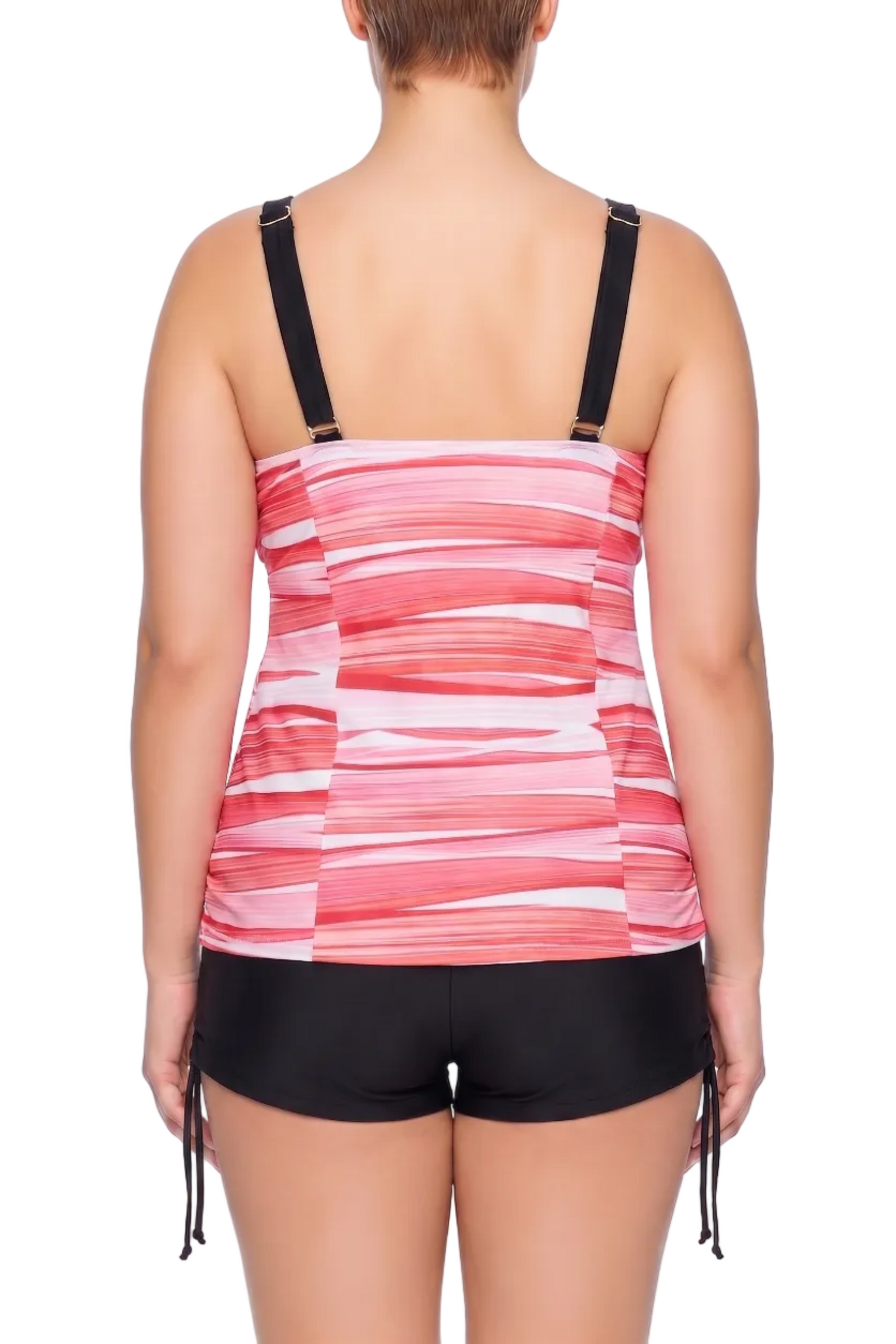 Structured Sweetheart Tankini Top with Twisted Bust | SWPLT021