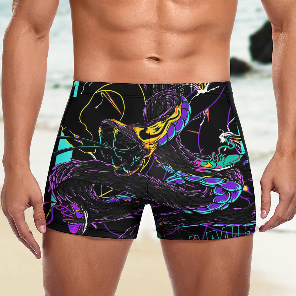Men's Knee-Length Compression Swim Jammers, product view 6