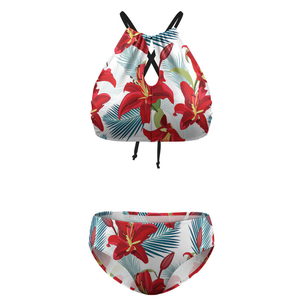 Halter High-Waisted Bikini Set, product view 7