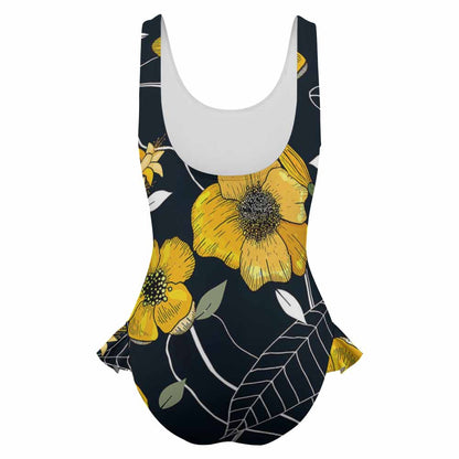 Scoop-Neck Peplum One-Piece Swimsuit, product view 3