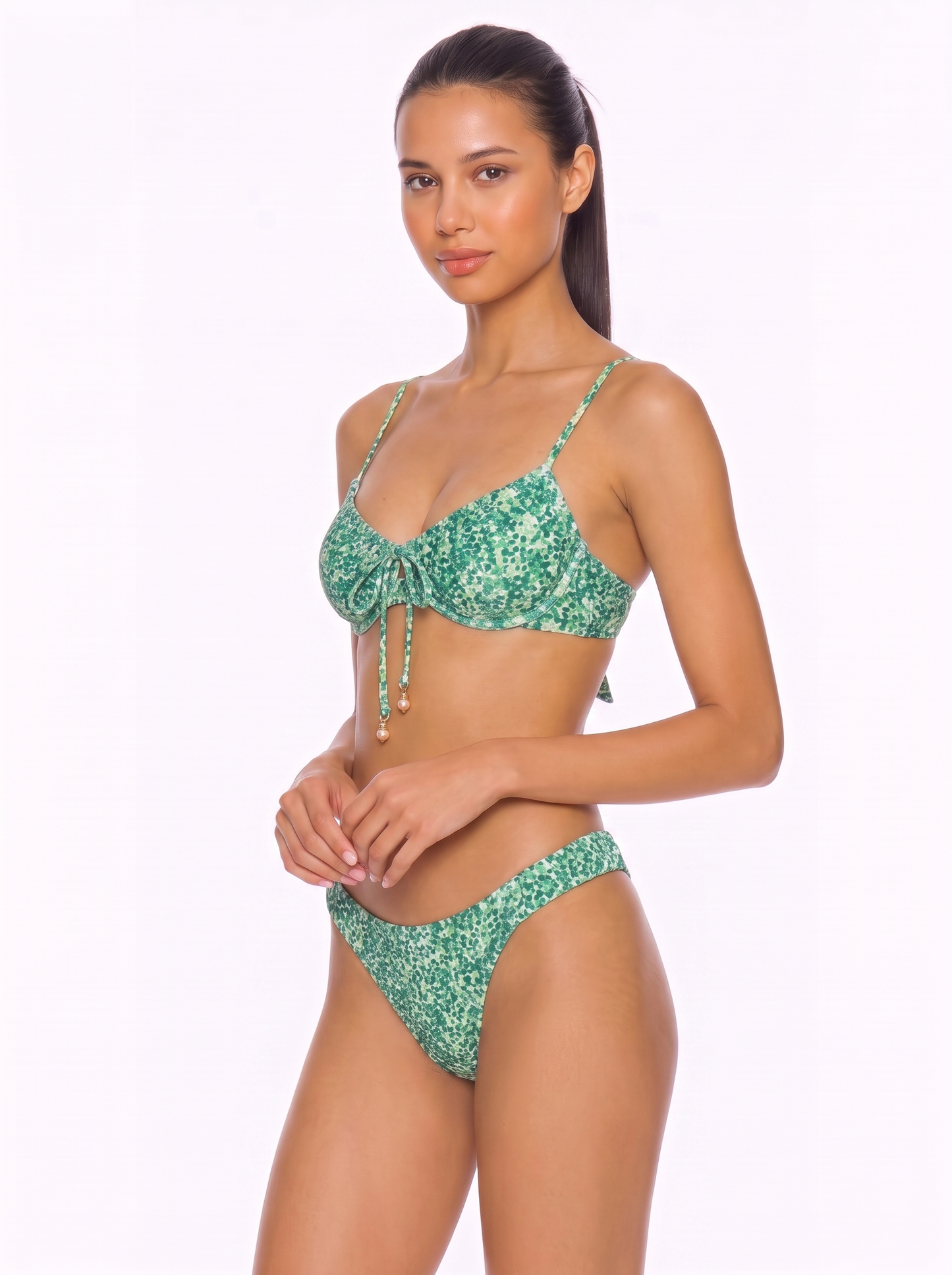 Tie-Front Underwire Bikini Set