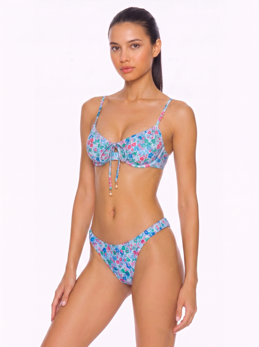 Tie-Front Underwire Bikini Set