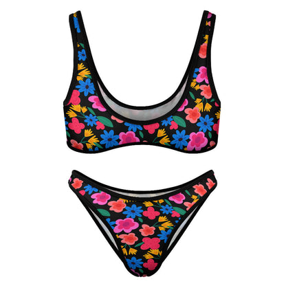 Scoop-Neck Mid-Rise Bikini Set, product view 4