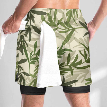 Men's Utility-Panel Towel-Loop Board Shorts, product view 4