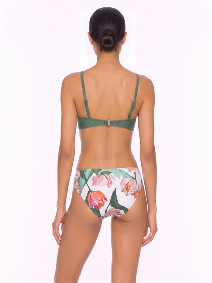 Sweetheart One-Piece Swimsuit with Waist Cutouts and Self-Tie Bow