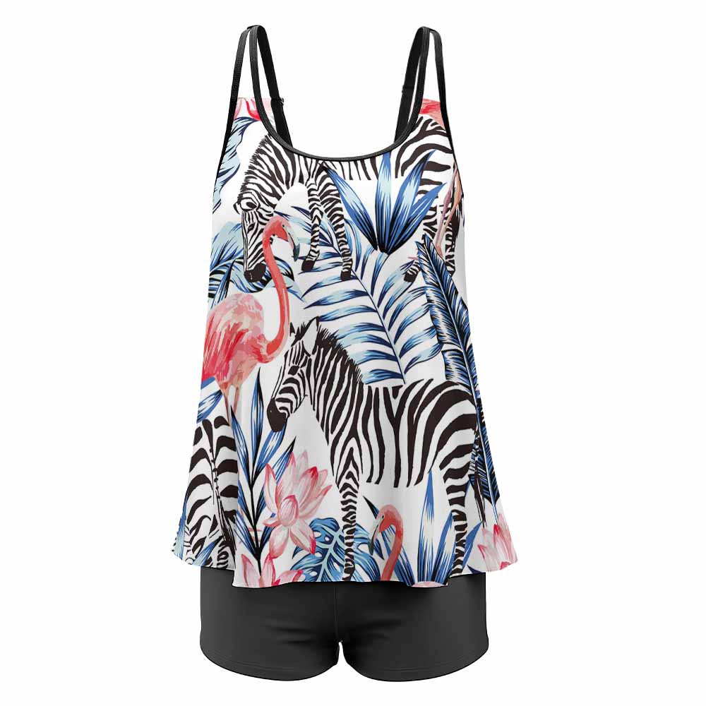 Scoop-Neck Tankini with Boyshorts, product view 7