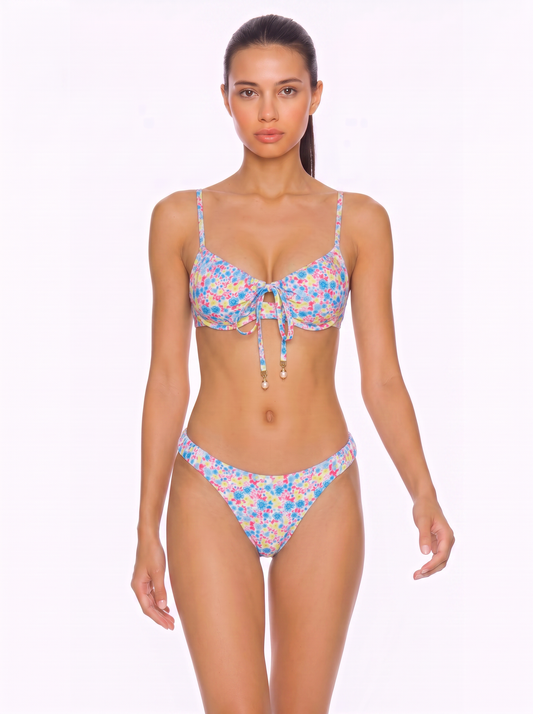 Tie-Front Underwire Bikini Set
