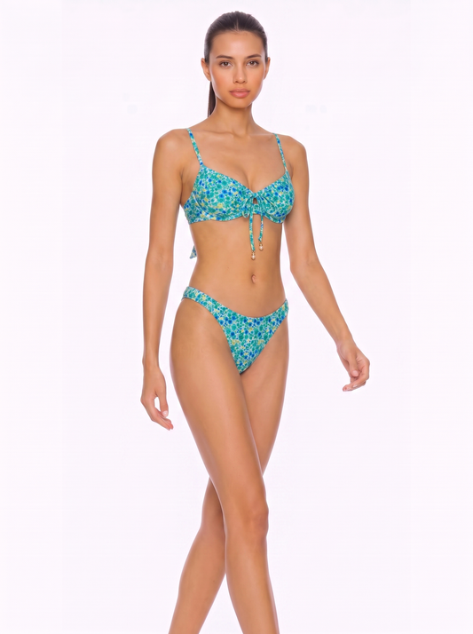 Tie-Front Underwire Bikini Set