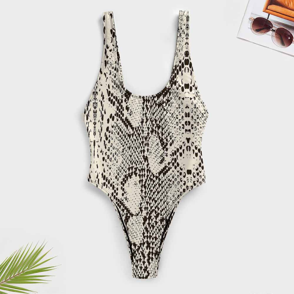 Scoop-Neck Wide-Strap One-Piece Swimsuit, product view 3