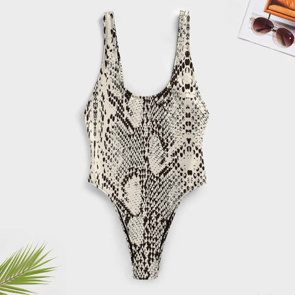Scoop-Neck Wide-Strap One-Piece Swimsuit, product view 3