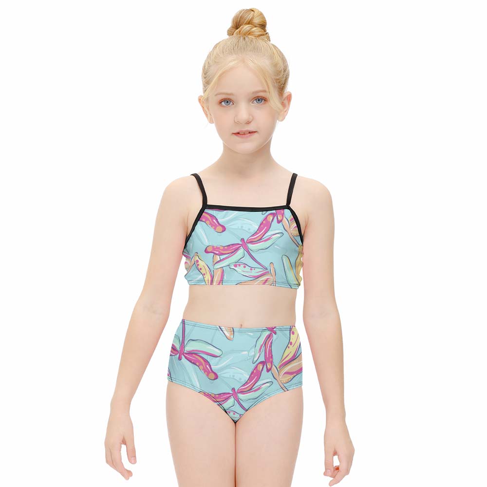Girls' Square-Neck Cami Bikini Set, product view 3
