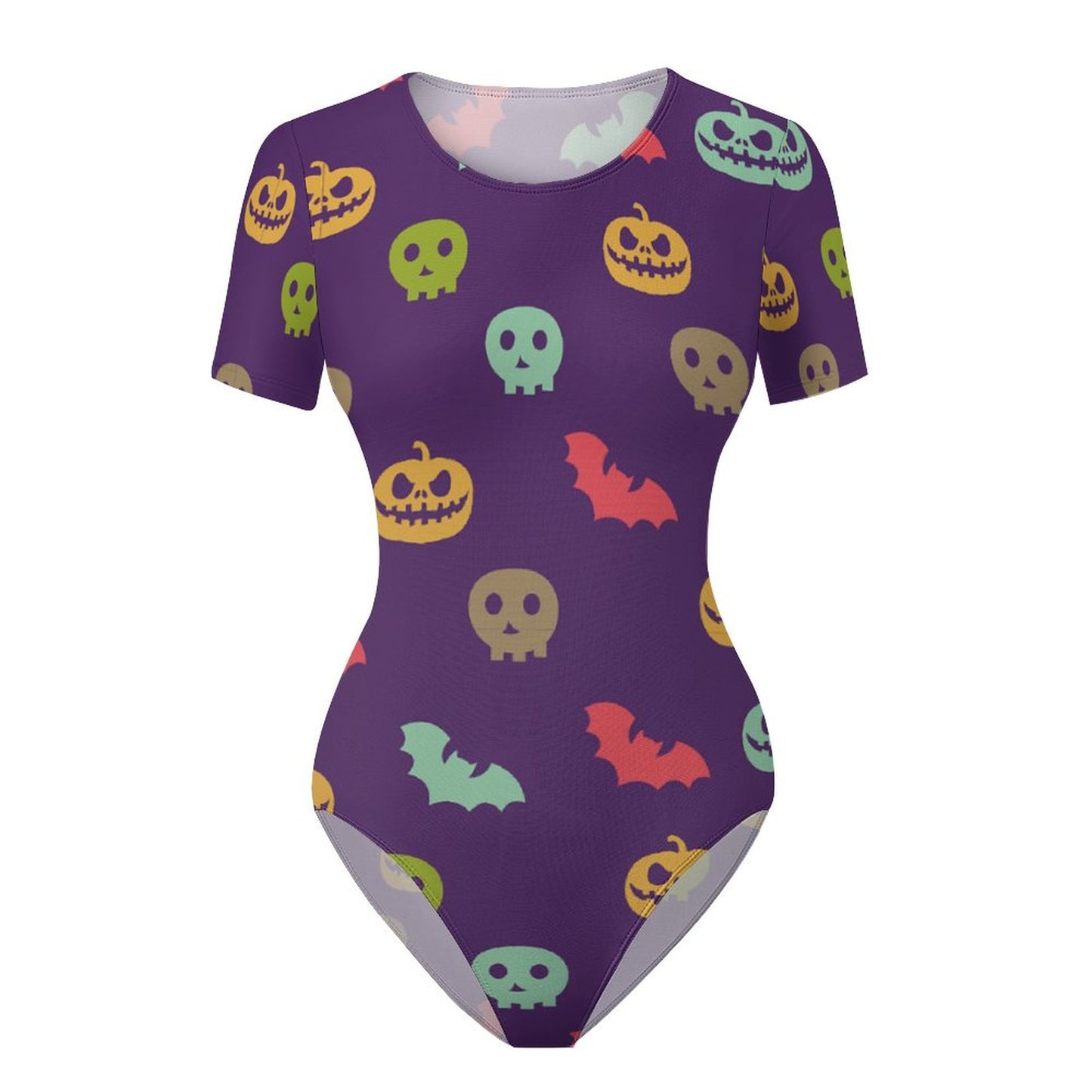 Short-Sleeve Scoop-Neck One-Piece Swimsuit, product view 7