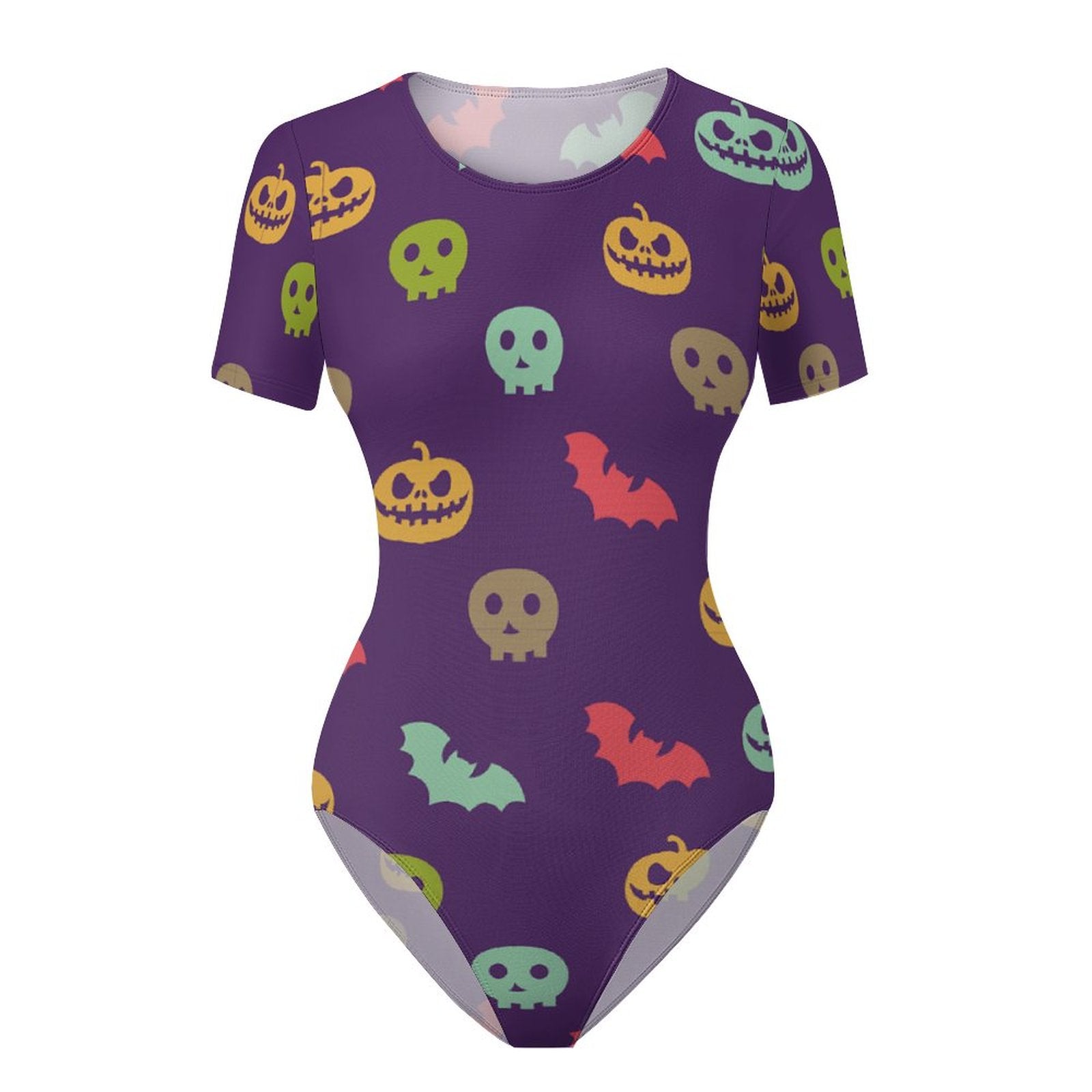 Short-Sleeve Scoop-Neck One-Piece Swimsuit, product view 7