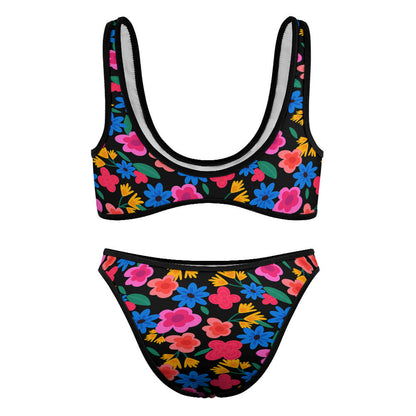 Scoop-Neck Mid-Rise Bikini Set, product view 5