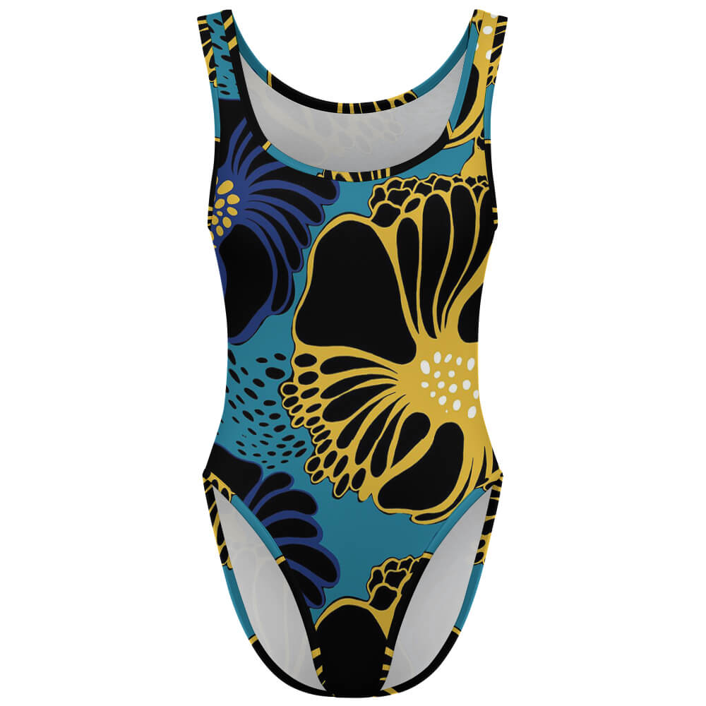 Scoop-Neck Racerback One-Piece Swimsuit, product view 4