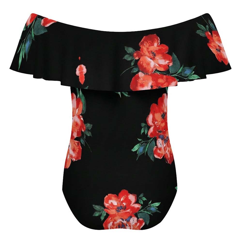 Off-Shoulder Flounce One-Piece Swimsuit, product view 7