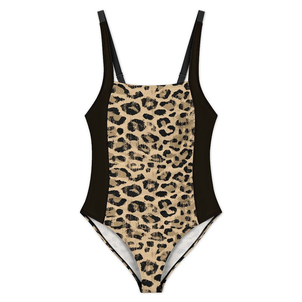 Square-Neck Tummy-Control One-Piece Swimsuit, product view 4