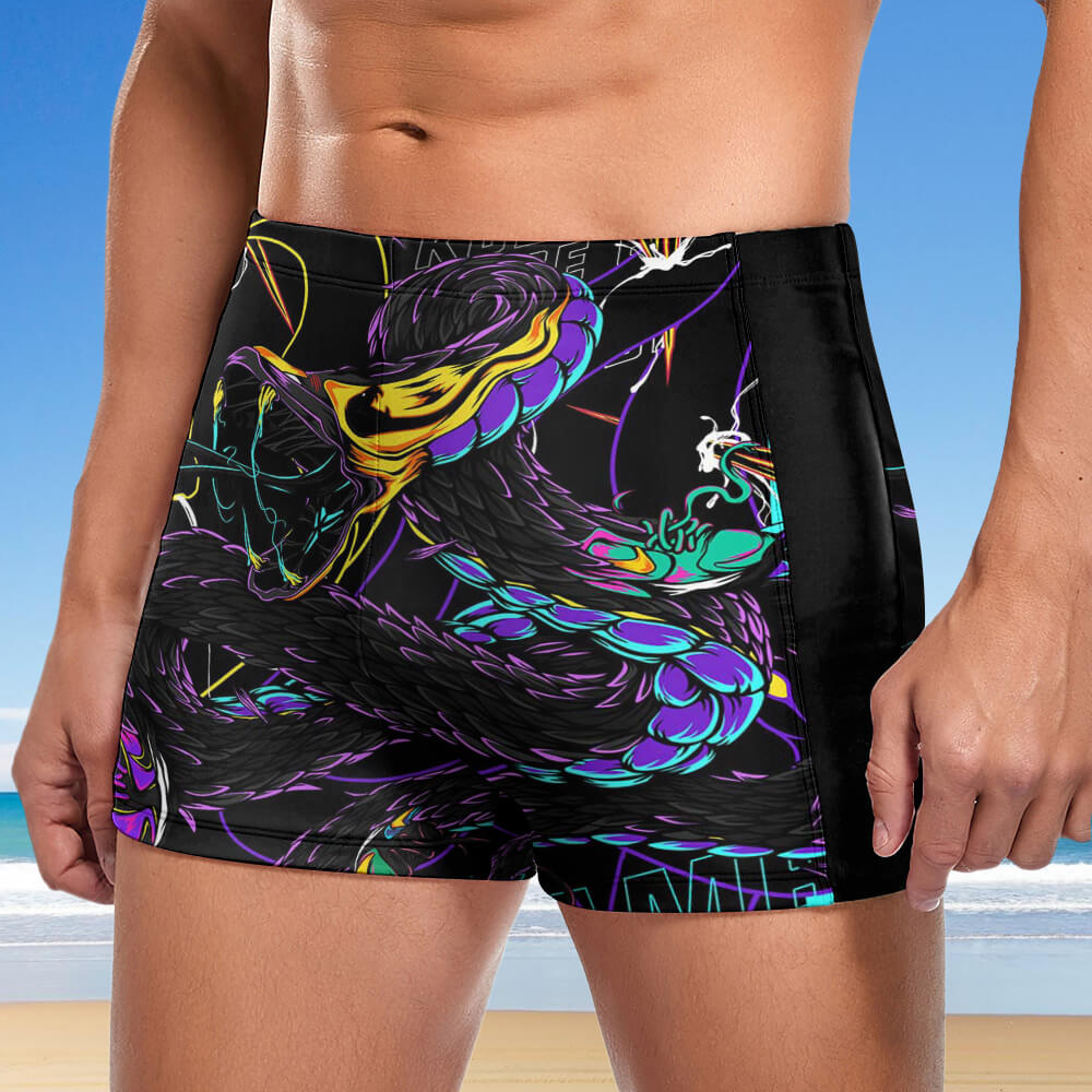 Men's Knee-Length Compression Swim Jammers, product view 3