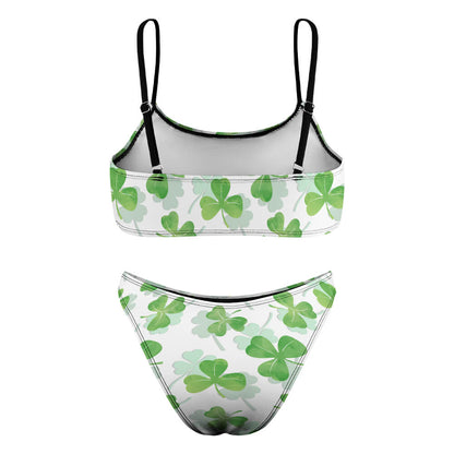 Square-Neck Spaghetti-Strap Bikini Set, product view 5