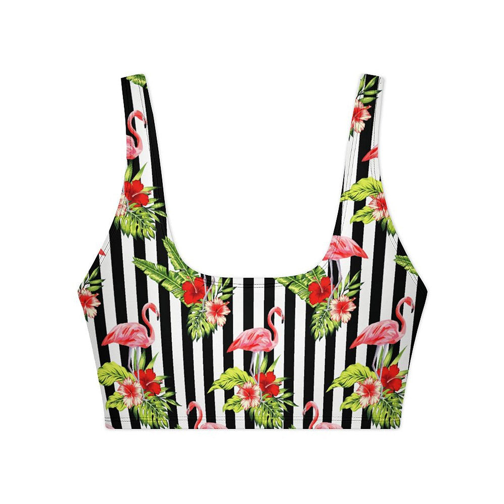 Scoop-Neck Sport High-Waisted Bikini Set, product view 3