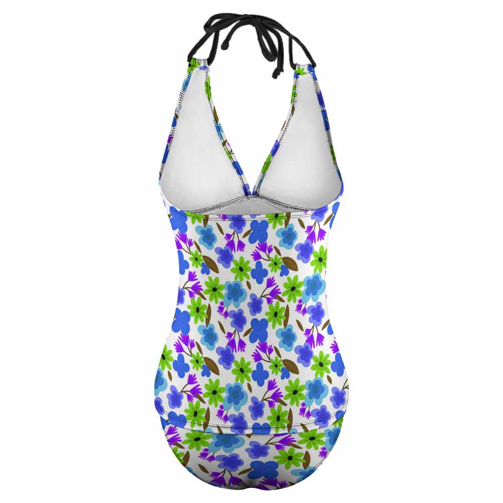 Halter Plunge One-Piece Swimsuit, product view 5