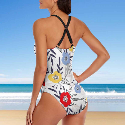 Cross-Back Scoop-Neck One-Piece Swimsuit, product view 5