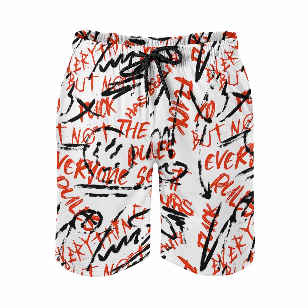 Men's Elastic-Waist Peach-Skin Board Shorts, product view 2