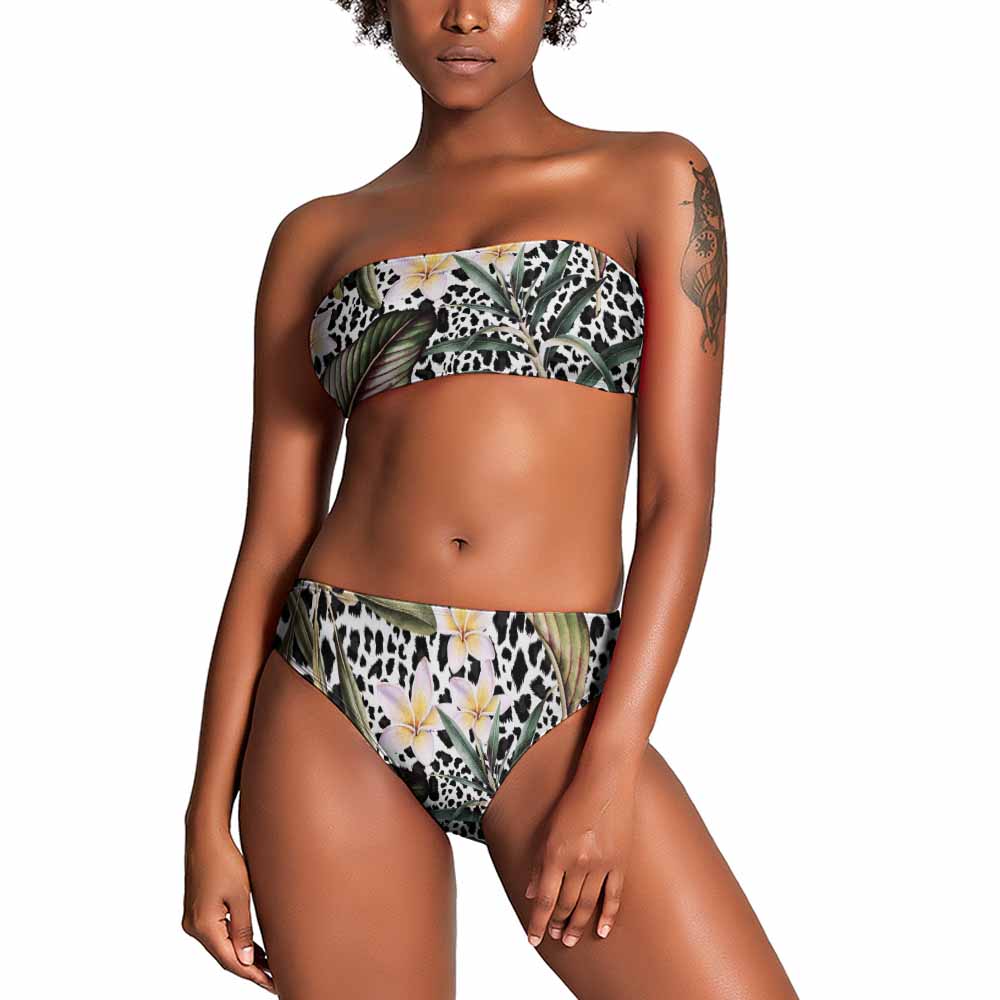 Strapless Bandeau Side-Tie Bikini Set, product view 7
