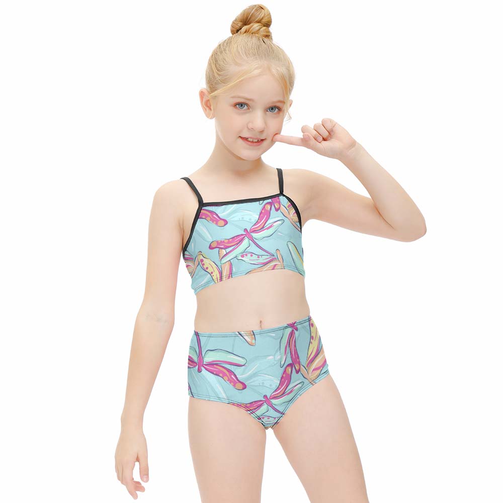 Girls' Square-Neck Cami Bikini Set, product view 6