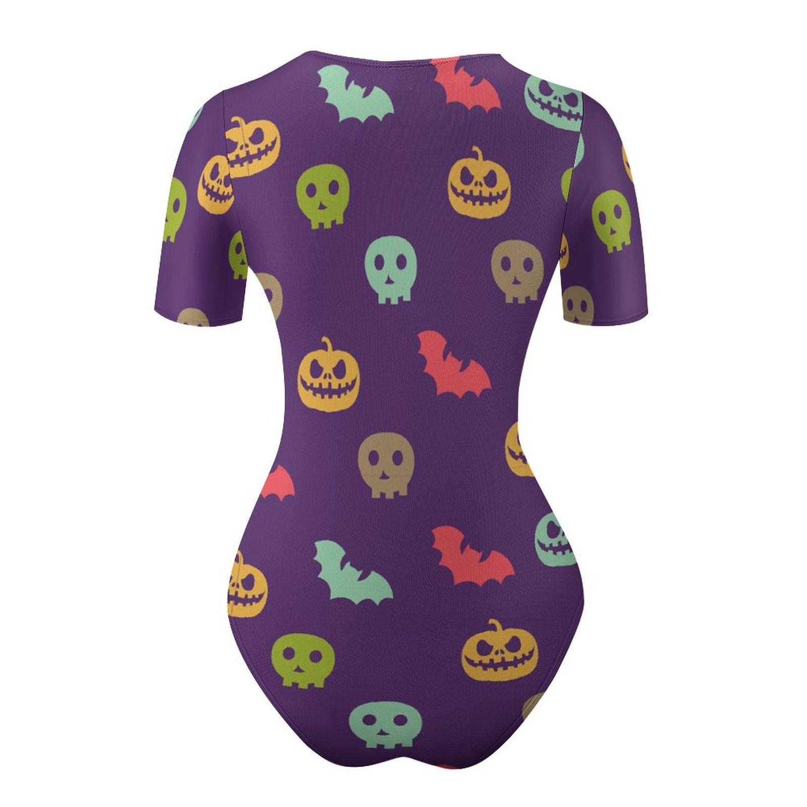Short-Sleeve Scoop-Neck One-Piece Swimsuit, product view 8